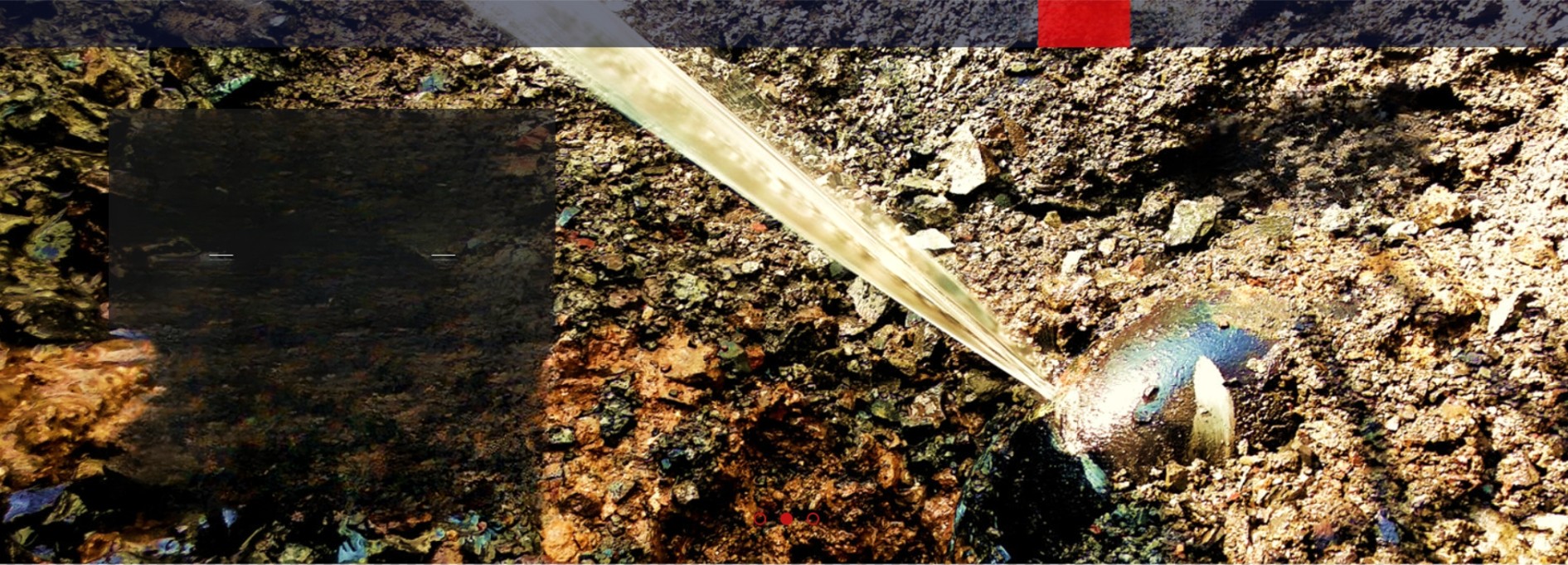 Water leak pool pipe